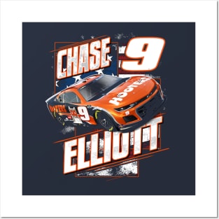 Chase Elliott Hoosters Patriotic Posters and Art